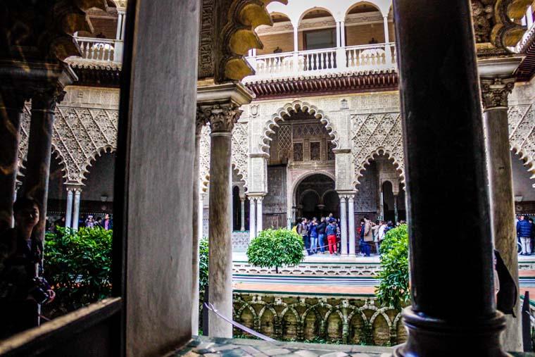 Interior do Real Alcázar de Sevilha
