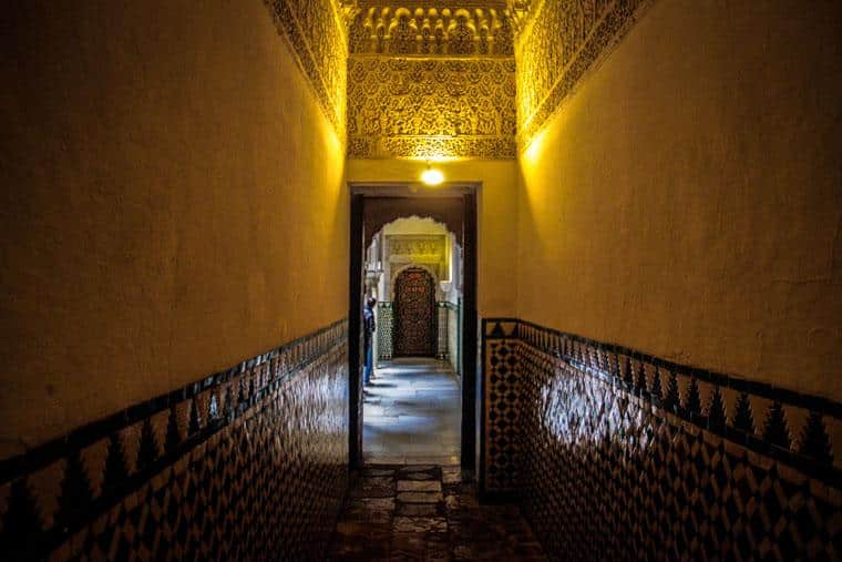 Interior do Real Alcázar de Sevilha