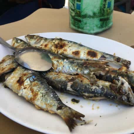 sardinhas na brasa em matosinhos