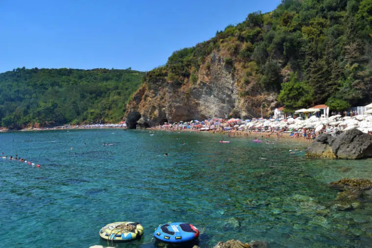 budva montenegro mogren beach