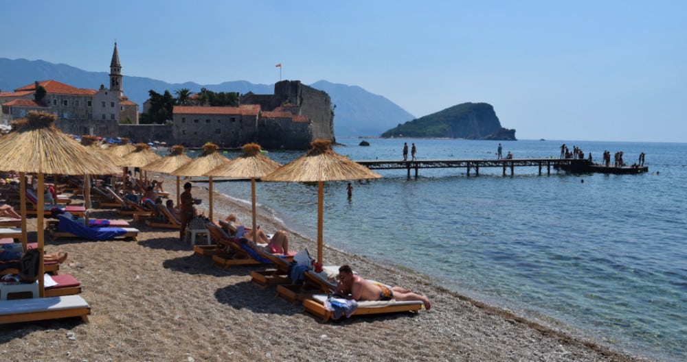 budva montenegro praia