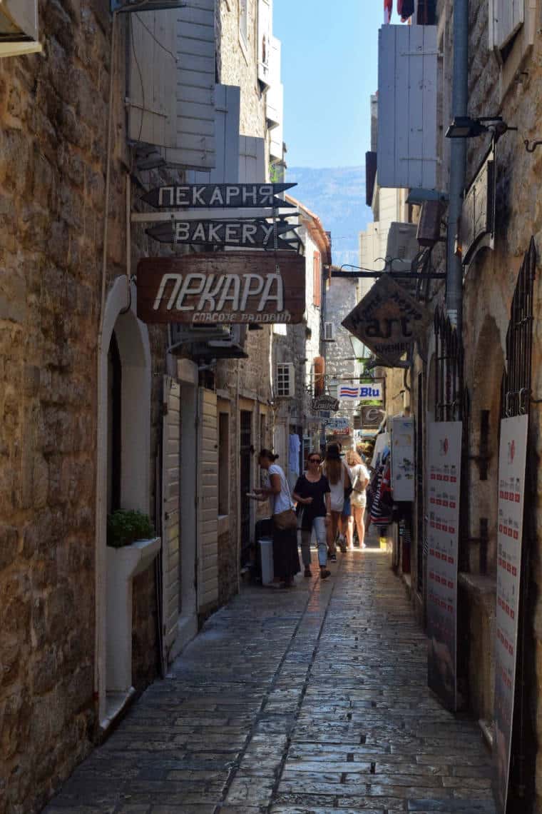 budva montenegro ruela stari grad