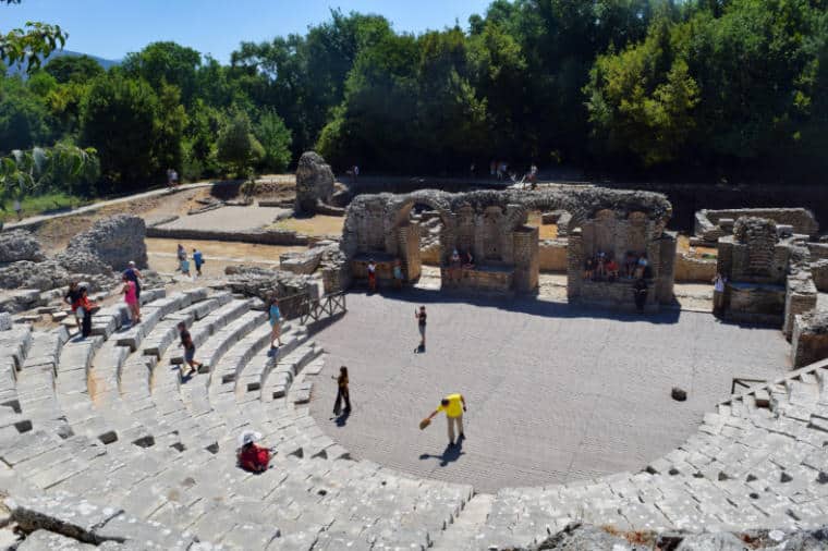 butrint albania antigo teatro romano