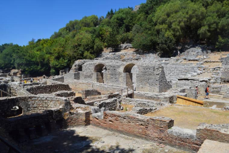 butrint albania antigo teatro romano