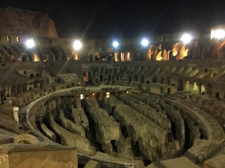 coliseu roma visita noturna