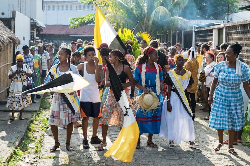Reunião do povo Garífuna na Guatemala