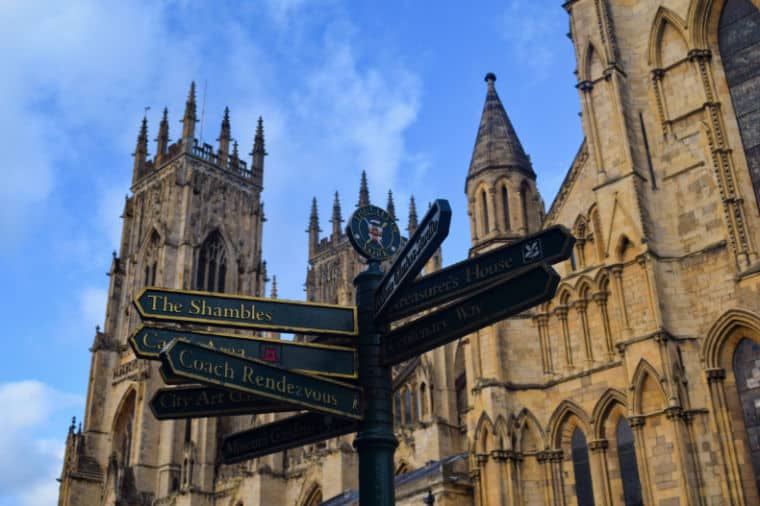 o que fazer em york inglaterra placa