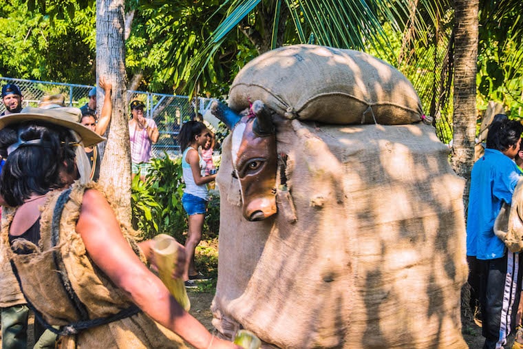 Jogo dos Diablitos, festa Boruca em Rey Curré