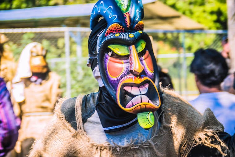 Jogo dos Diablitos, festa Boruca em Rey Curré