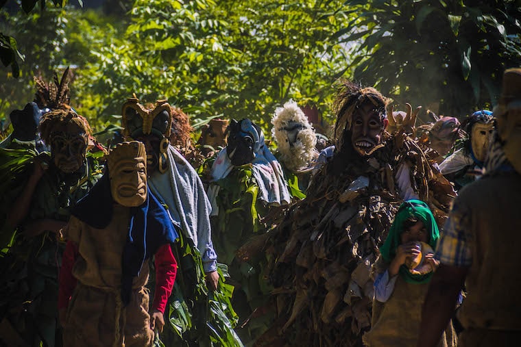 Jogo dos Diablitos, festa Boruca em Rey Curré