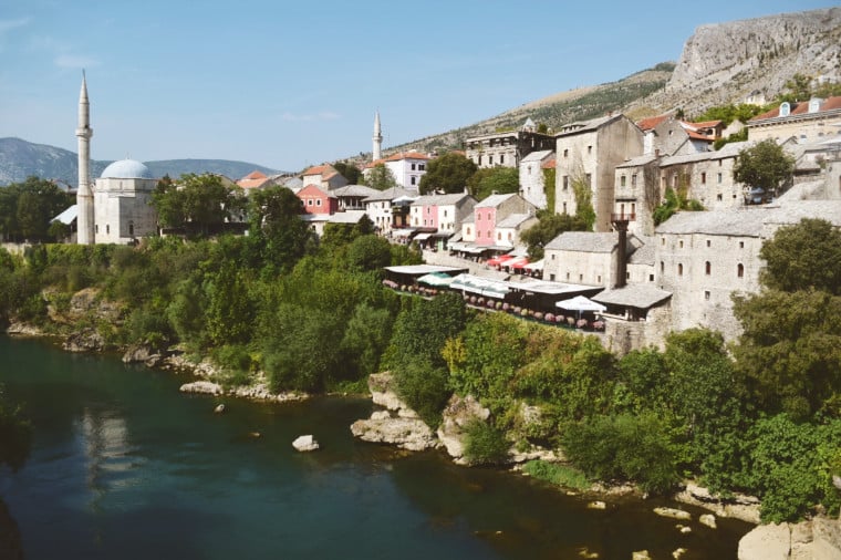 mostar bosnia herzegovina rio e mesquita