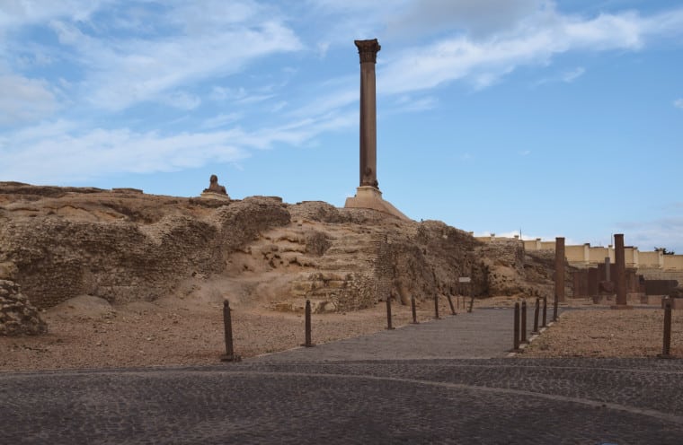 alexandria egito coluna de pompeu