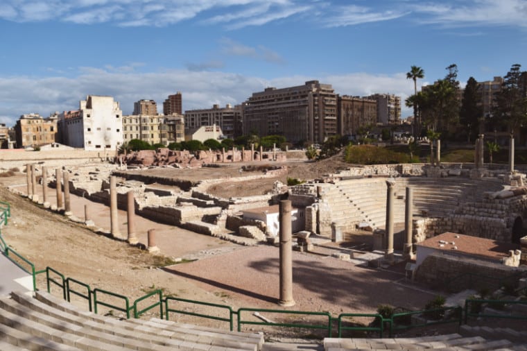 alexandria egito ruinas romanas