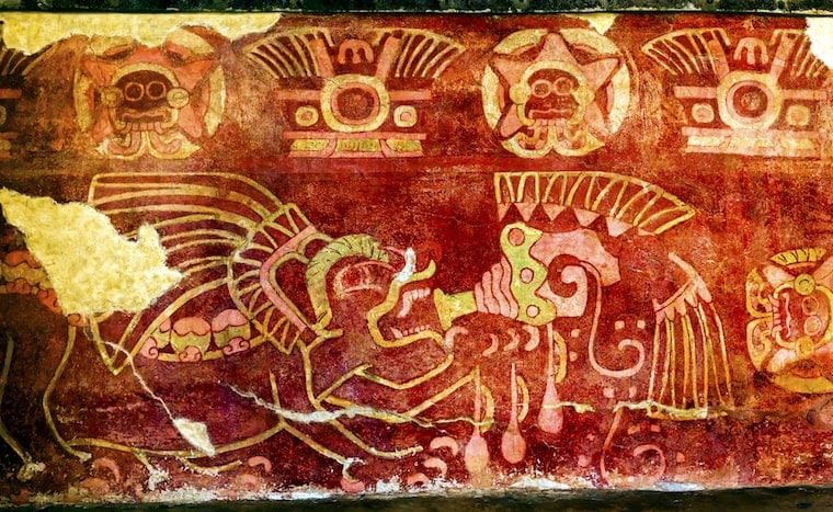 Pintura pré-hispânica mostra o consumo do pulque