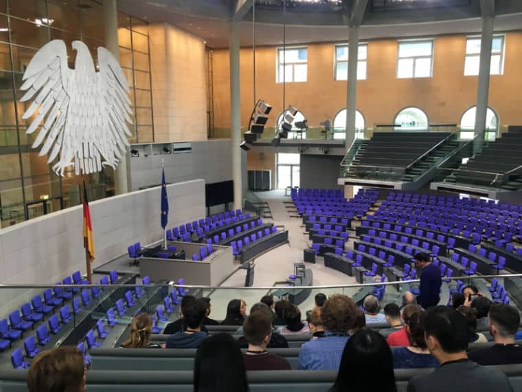 Reichstag Berlim plenaria bundestag