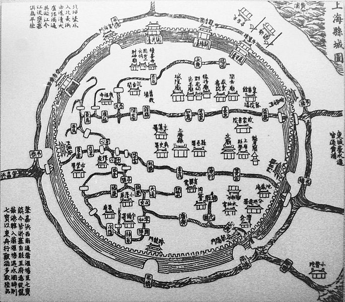 mapa da cidade velha de xangai