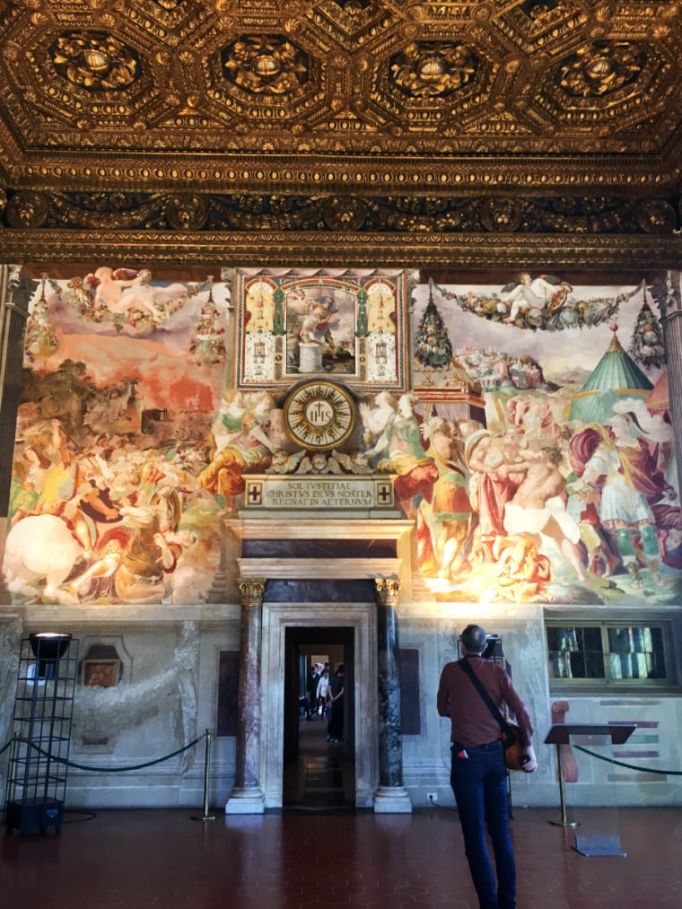 museus em florença sala palazzo vecchio