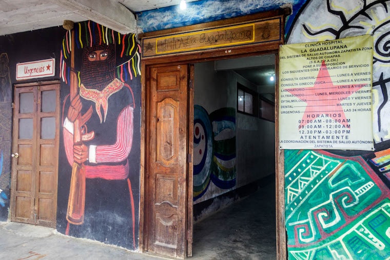 Caracol Zapatista de Oventic perto de San Cristobal de Las Casas, Chiapas, México