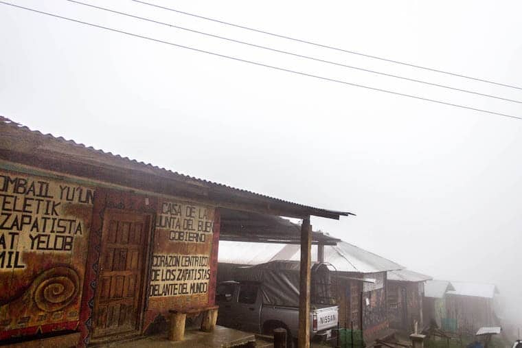 Caracol Zapatista de Oventic perto de San Cristobal de Las Casas, Chiapas, México