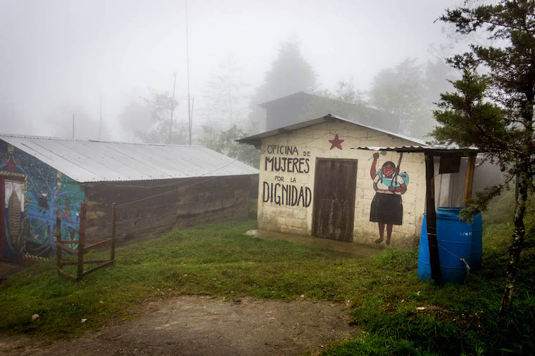 Caracol Zapatista de Oventic perto de San Cristobal de Las Casas, Chiapas, México