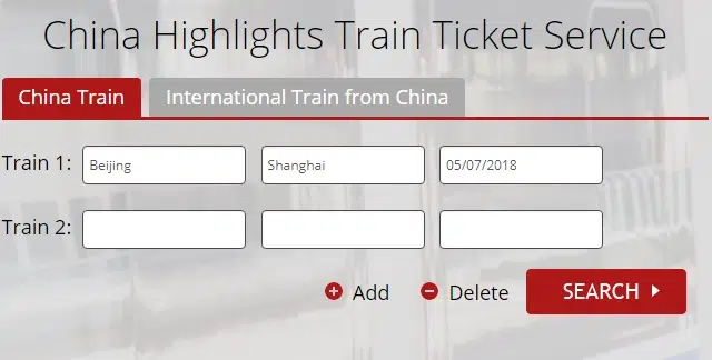 viagem de trem na China