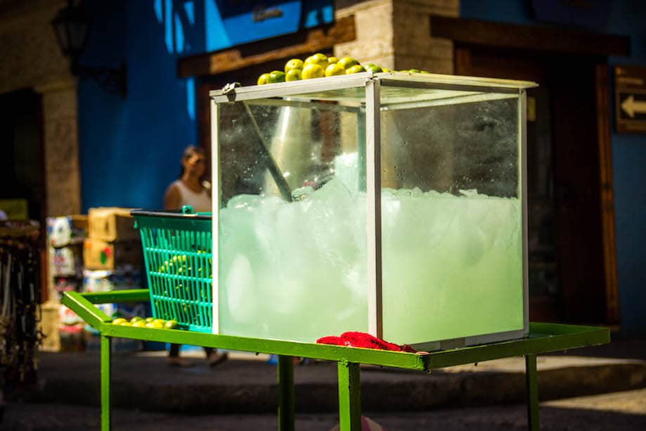 Comida de rua em Cartagena