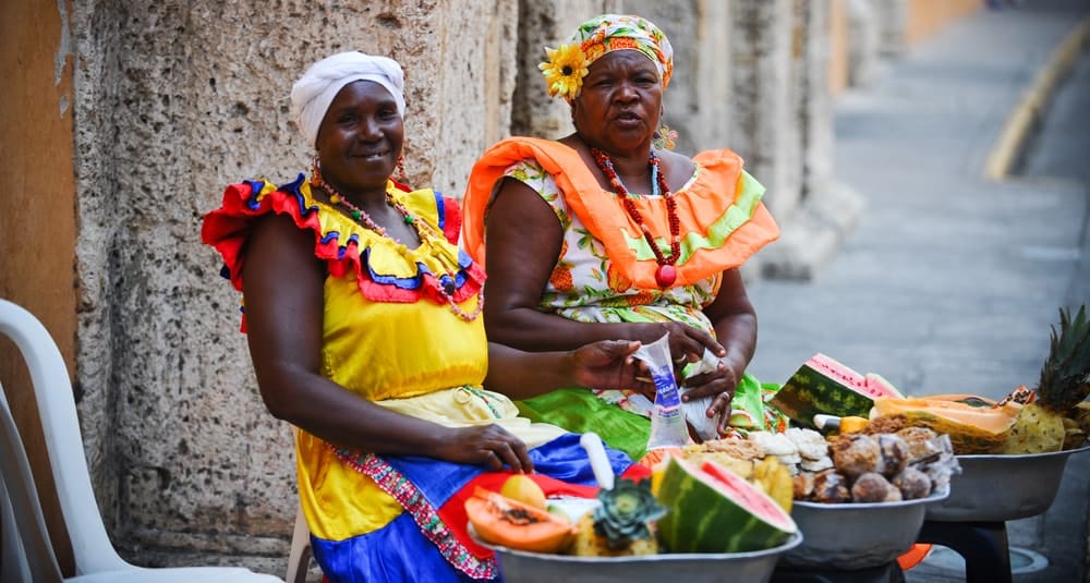 Comida de rua em Cartagena das Índias