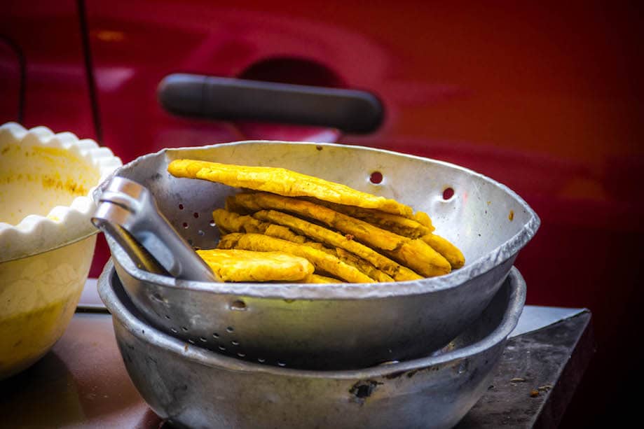 Comida de rua em Cartagena das Índias