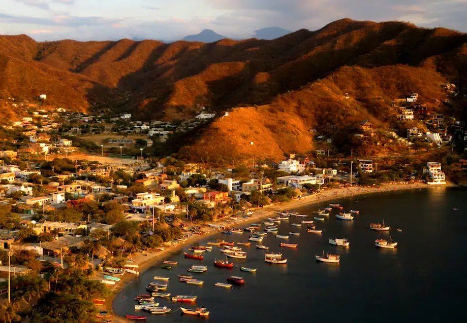 Vista aérea de Taganga