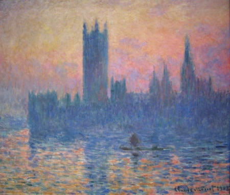 Monet Houses of Parliament, Sunset,