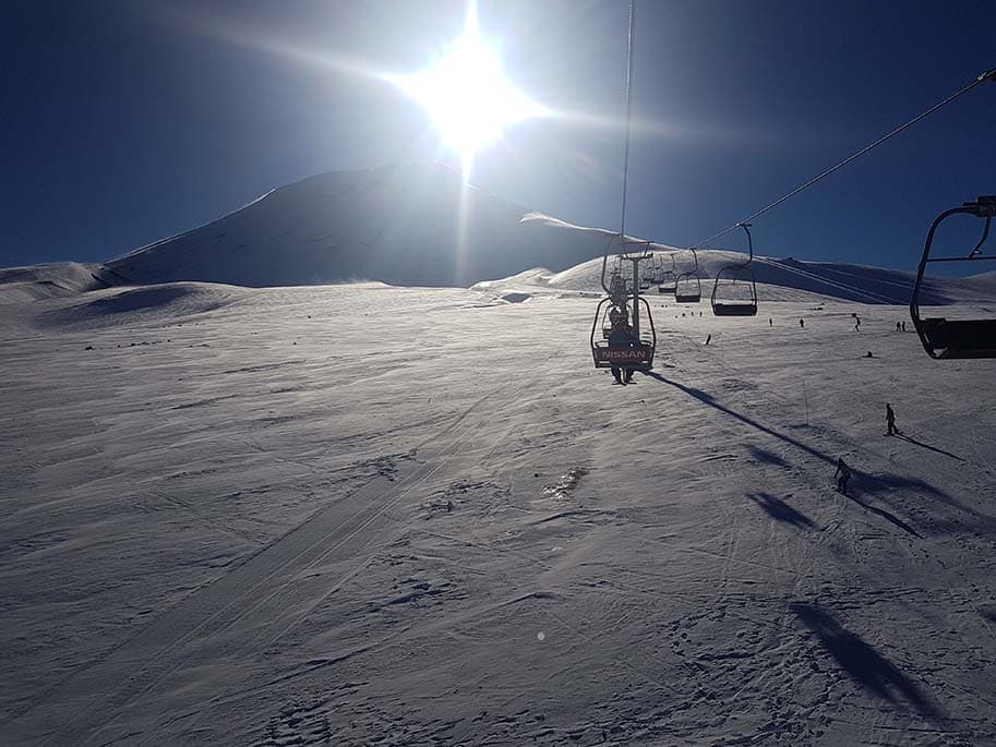 Esquiar em Corralco, no Chile