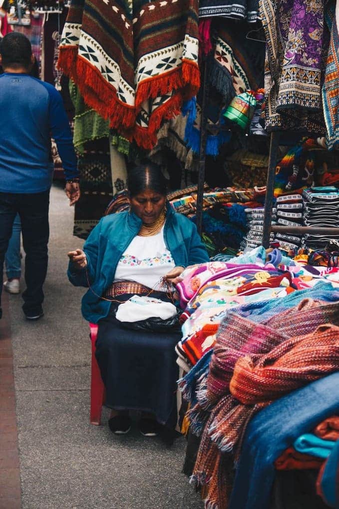 Mercado de artesanato de Otavalo