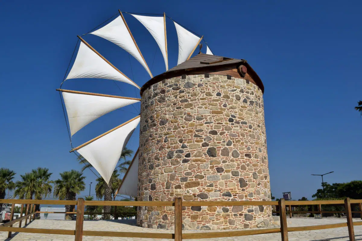 moinho de vento kos grecia