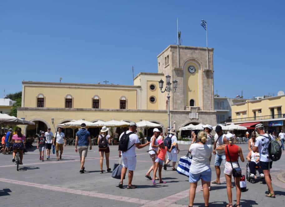 Ilha de Cos Grecia praca Kos Town