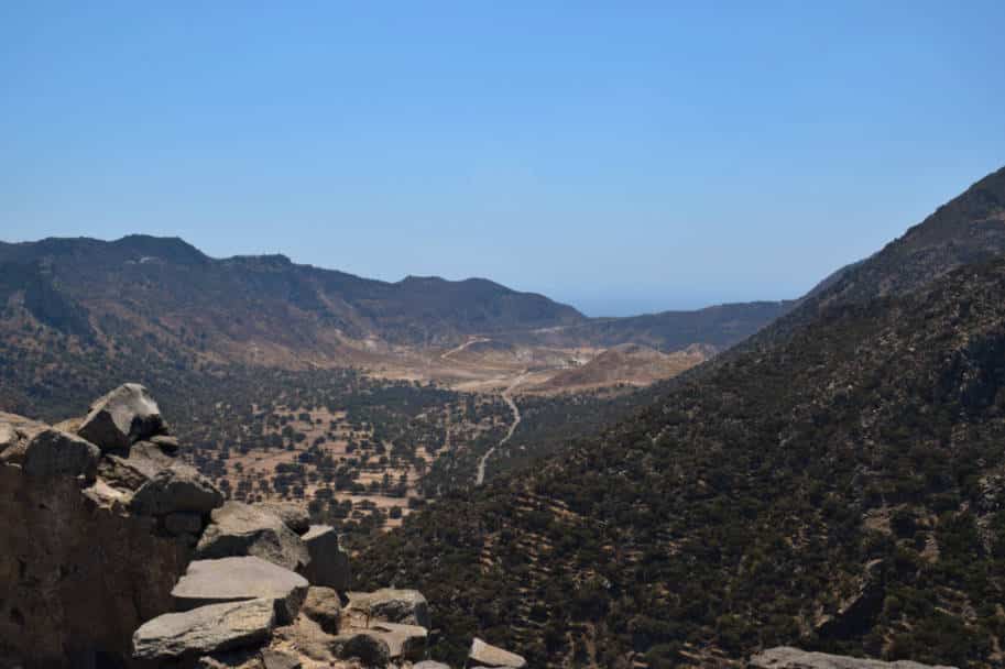 Ilha de Nisyros Grecia vista de emporios