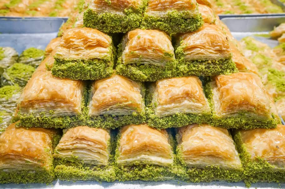 comida turca baklava