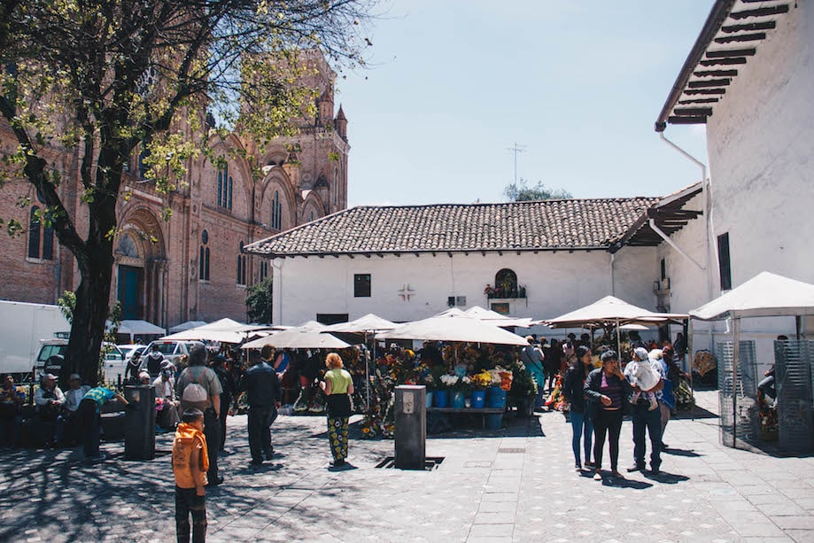 O que fazer em Cuenca - Praça das Flores