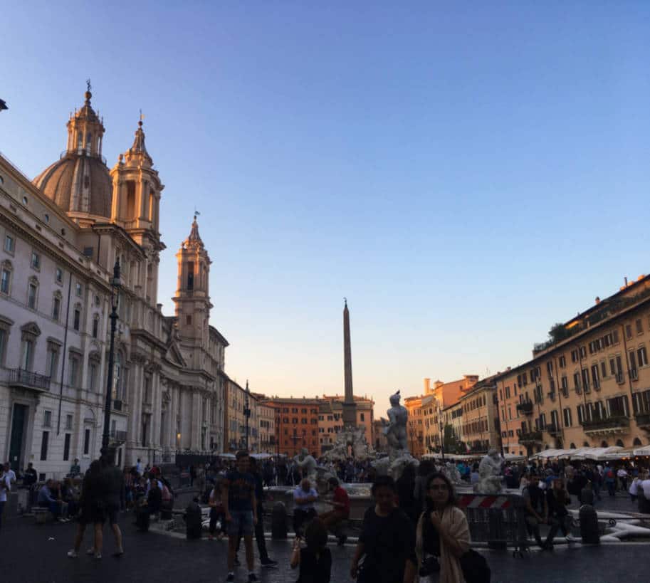 praca Navona em Roma pontos turisticos