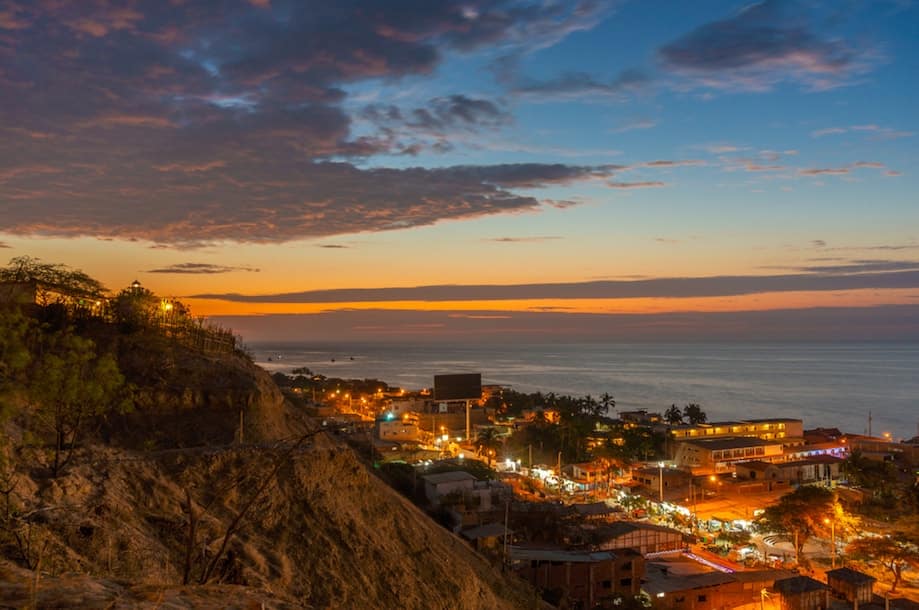 Vista de Máncora, no Peru