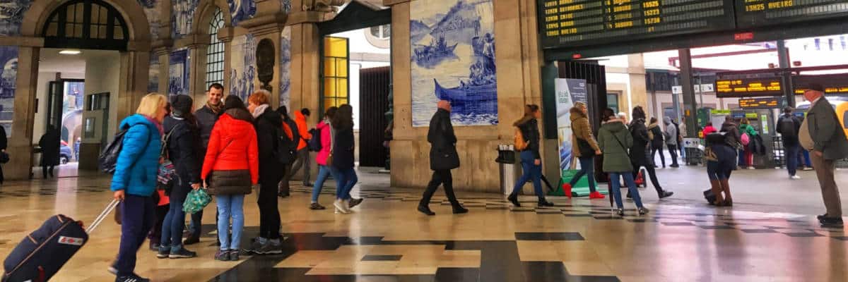 estacao de trem porto inverno