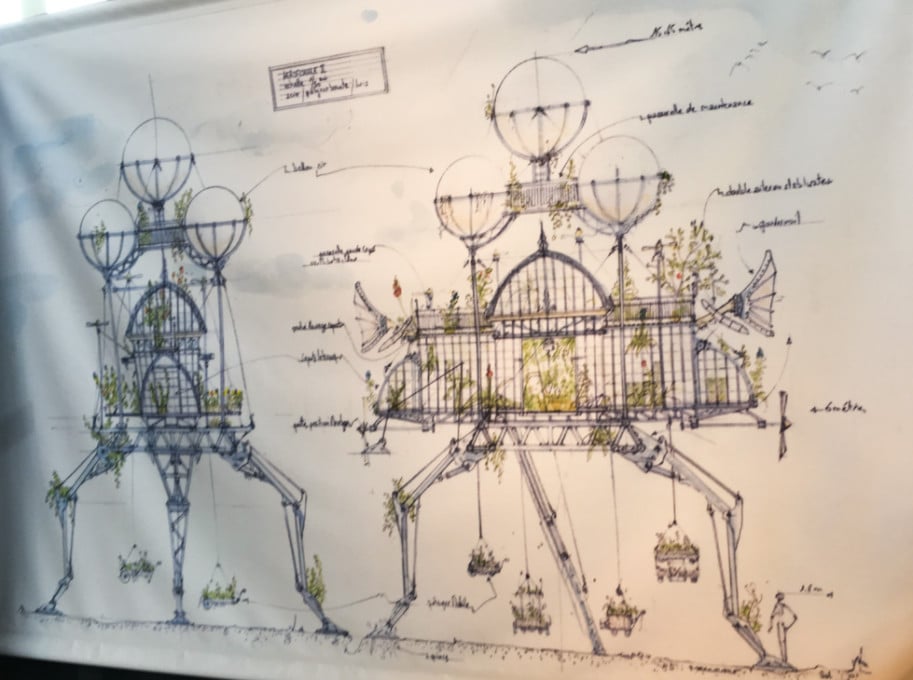 croquis projeto aeropostale II la machine