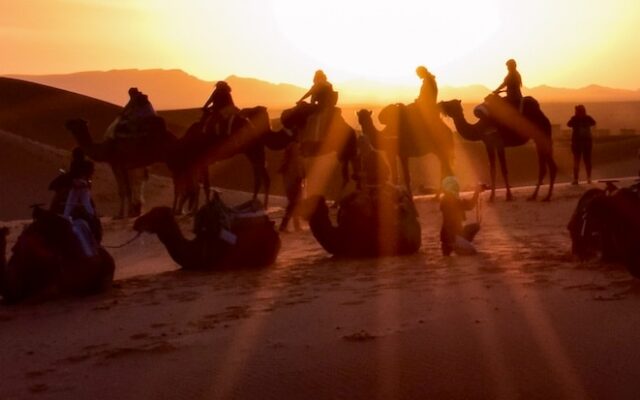 destacada deserto marrocos saara passeio tendas