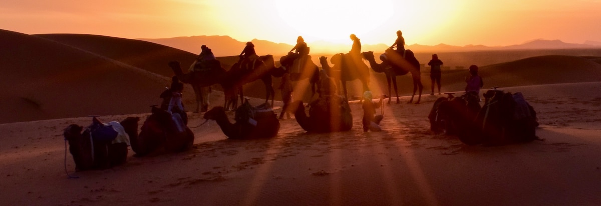 destacada deserto marrocos saara passeio tendas