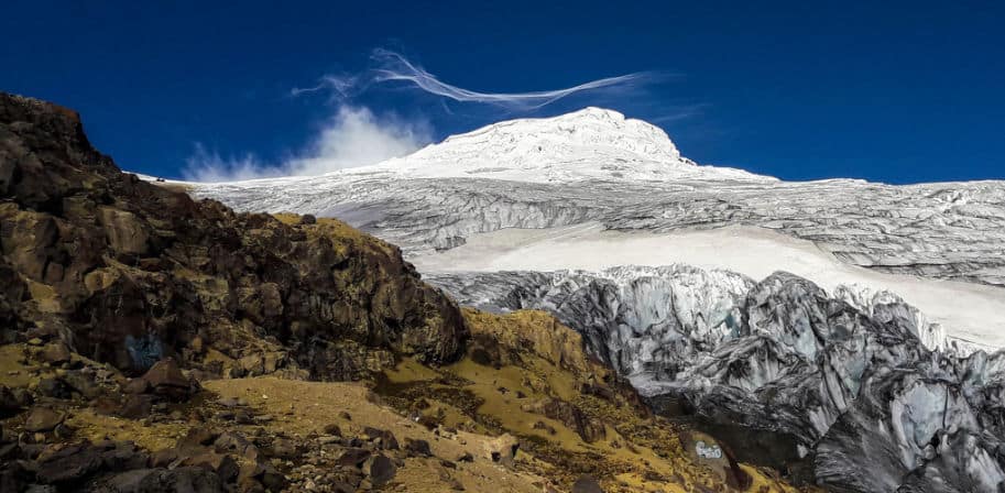 Glaciar Hermoso, Cayambe, 5790 metros