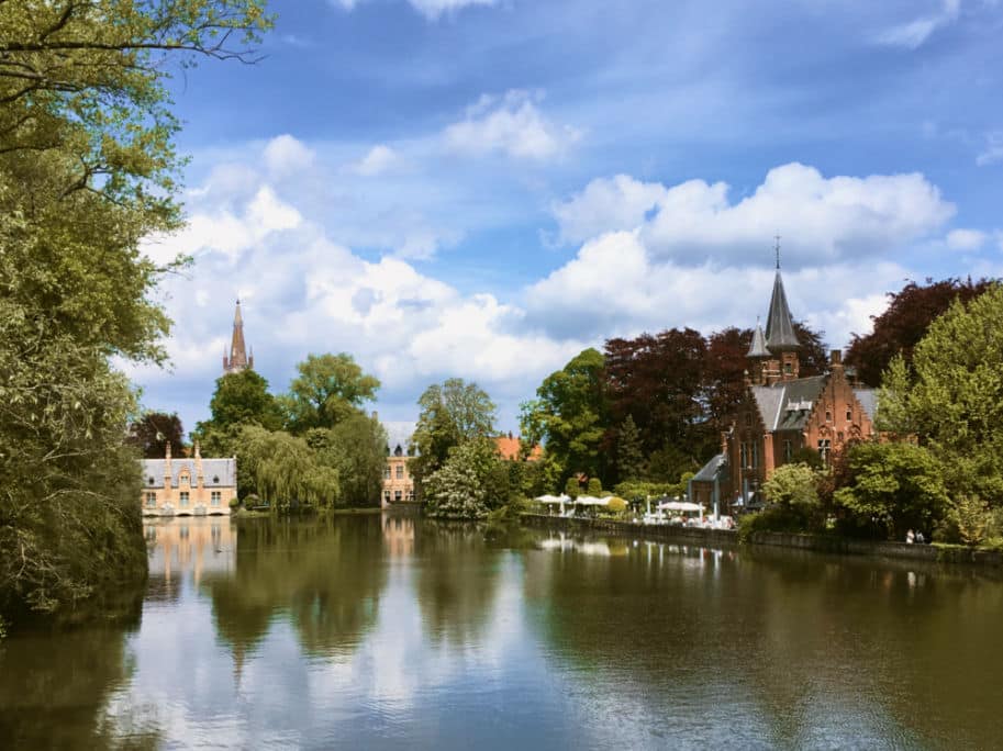 Bruges Belgica parque Minnewater