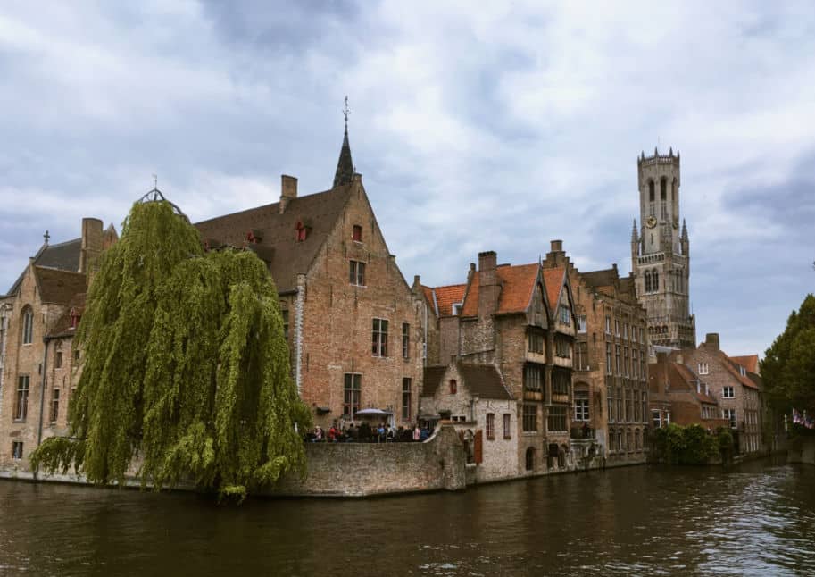 Bruges Belgica vista canal