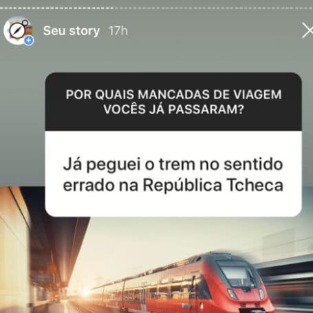 trem no sentido errado