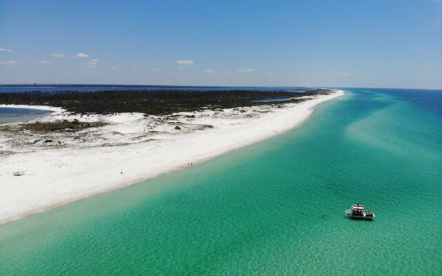 Vista aérea da Emerald Coast