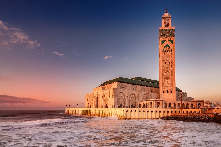 Mesquita Hassan II, em casablanca, no marrocos