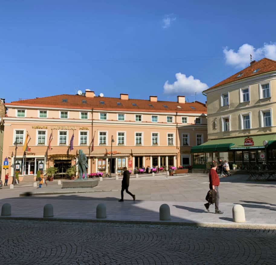 Praca da orquestra filarmonica em vilnius lituania